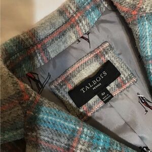 Talbots Plaid Blazer